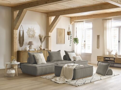 Canapé Elisa Bobochic : un modulable 4 places sans accoudoirs qui réinvente le salon moderne - Canapé Bobochic