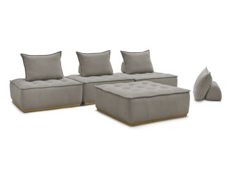 Canapé Elisa Bobochic : un modulable 4 places sans accoudoirs qui réinvente le salon moderne - Canapé Bobochic