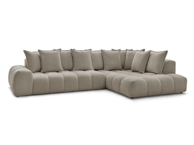 Canapé Everest Bobochic : un angle droit 4 places cosy et matelassé pour les salons familiaux - Canapé Bobochic