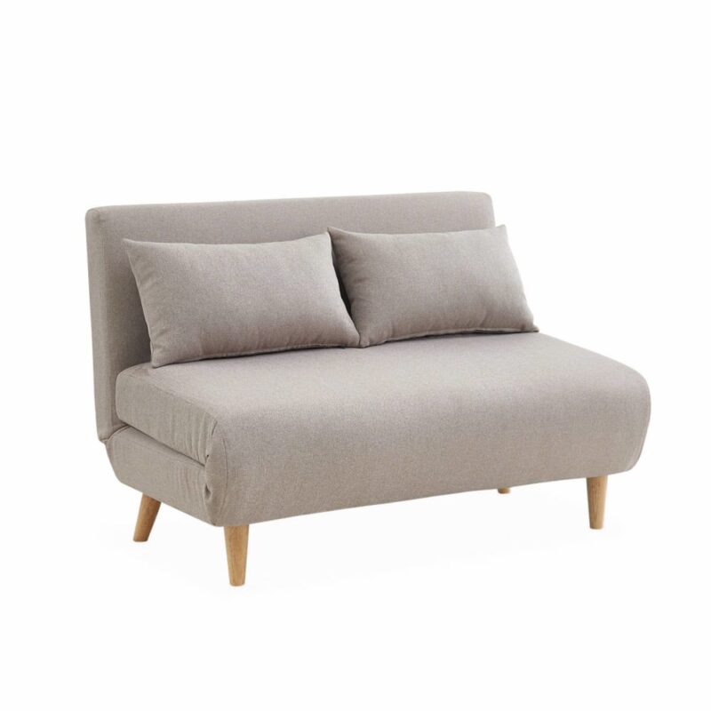 Canapé Guesta Sweeek : un convertible compact en beige taillé pour les petits espaces (Alternative au canapé Nio de Maisons du Monde) - Canapé sweeek