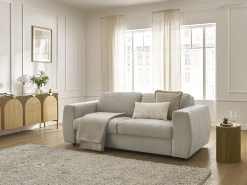 Canapé Hugo Bobochic : Le Convertible Beige Qui Veut Tout Faire - CoteCanape.fr