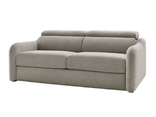 Canapé Jacob Bobochic : un convertible express 3 places en tissu chiné pour les intérieurs compacts - vue détaillée