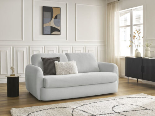 Canapé Jaures Bobochic : Le Convertible Express Gris Clair qui Veut Tout Faire - CoteCanape.fr