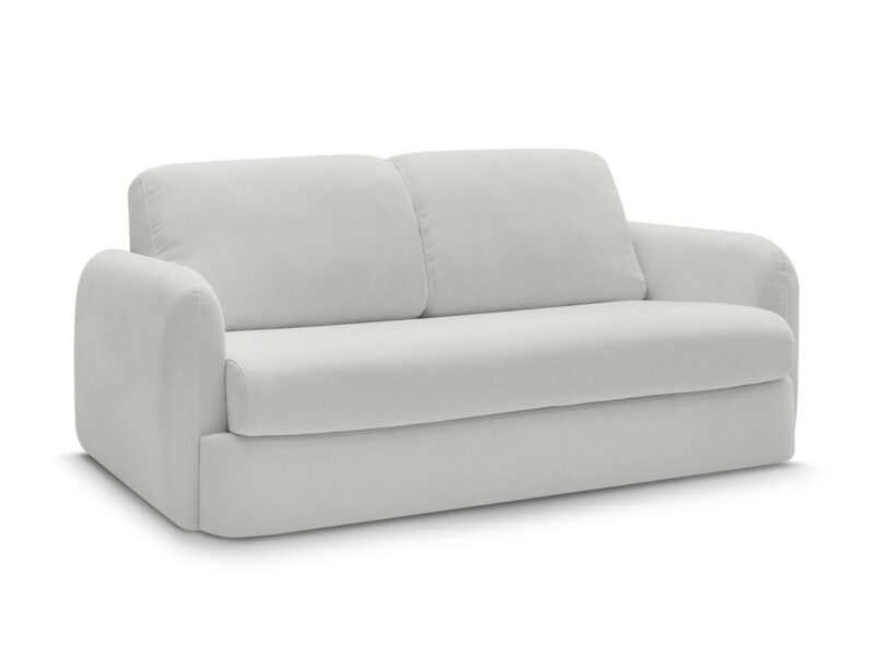 Canapé Jaures Bobochic : Le Convertible Express Gris Clair qui Veut Tout Faire - vue détaillée