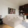 Canapé June Premium Interiors : Le velours gaufré beige qui joue dans la cour des grands - Canapé Premium Interiors