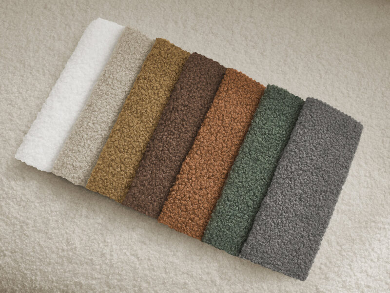 Canapé Kenan Bobochic : un convertible express 3 places en bouclette beige taillé pour un usage quotidien - Canapé Bobochic