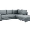 Canapé Leucate Conforama : un angle convertible gris avec coffre de rangement pour les salons qui manquent de place - Canapé Conforama
