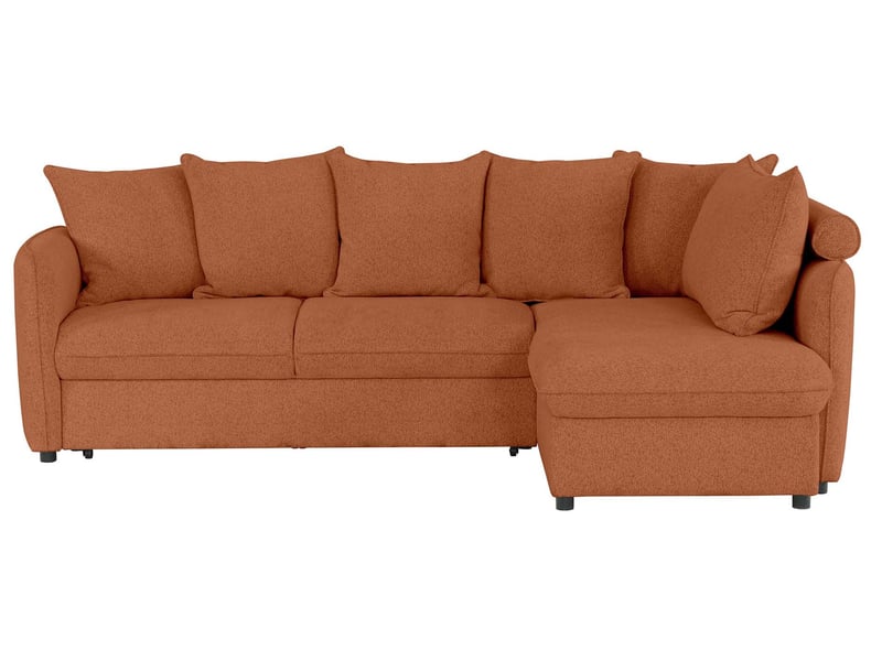 Canapé Lomoco Cottage Conforama : un angle convertible vert audacieux avec coffre intégré pour les salons qui veulent du caractère - Canapé Conforama