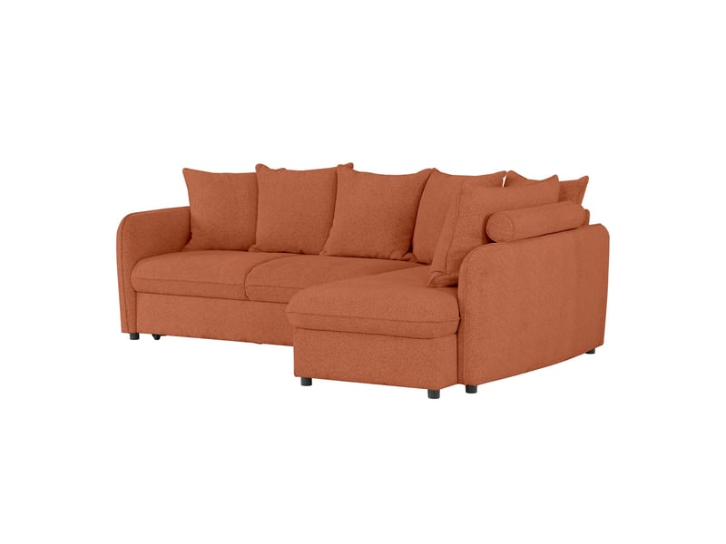 Canapé Lomoco Cottage Conforama : un angle convertible vert audacieux avec coffre intégré pour les salons qui veulent du caractère - Canapé Conforama