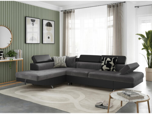 Canapé Rio Usinestreet : un angle convertible 5 places avec coffre, taillé pour les grandes familles - vue détaillée