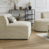 Chauffeuse Rousseau Bobochic : un module 1 place en velours côtelé beige pour compléter un canapé modulable - Canapé Bobochic