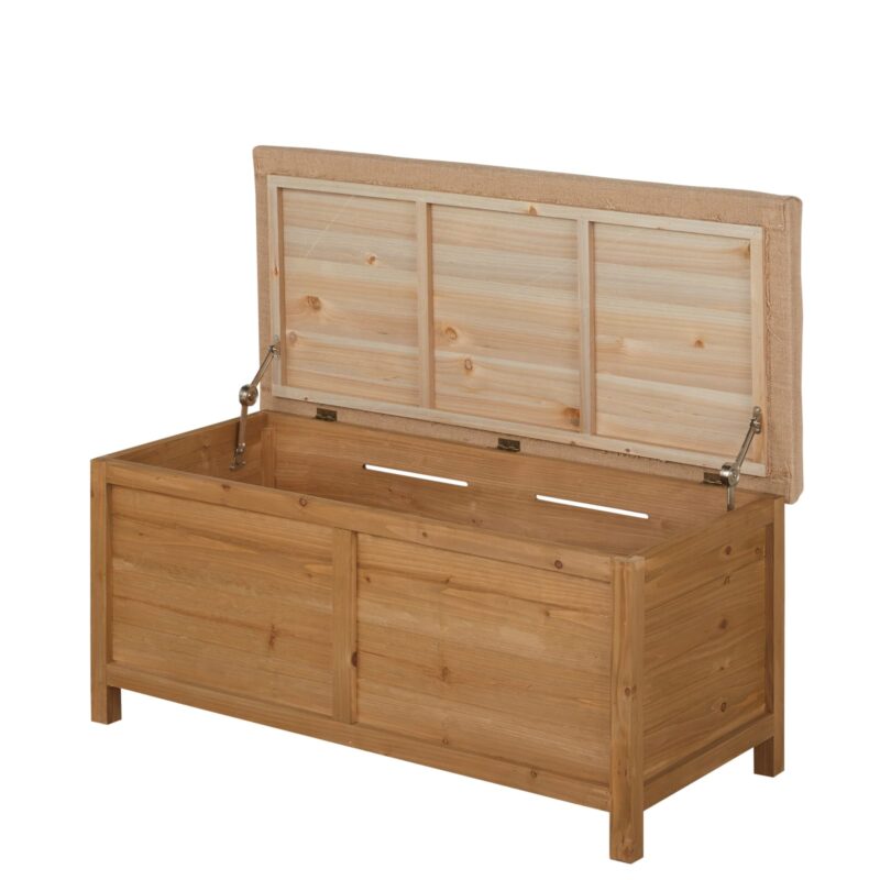 Banquette Fisherman Maisons Du Monde : une banquette-coffre bicolore au style nature qui double comme rangement malin - Canapé Maisons du Monde