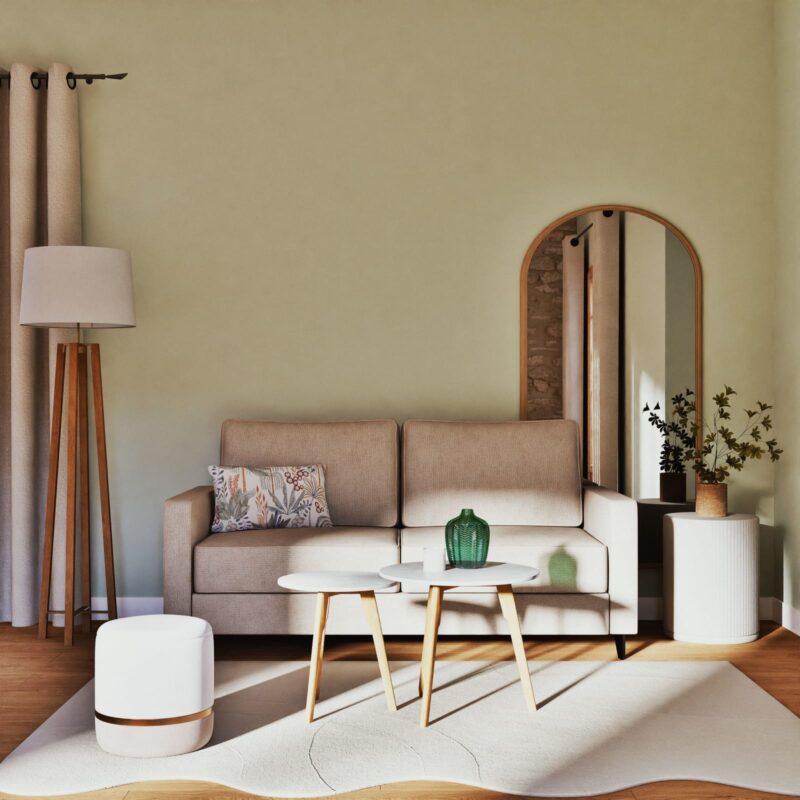 Canapé Babel Maisons Du Monde : un 2 places beige épuré pensé pour les intérieurs polyvalents - Canapé Maisons du Monde