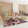 Canapé Barcelone Maisons Du Monde : un 3/4 places en lin lavé ficelle à la ligne contemporaine épurée - Canapé Maisons du Monde