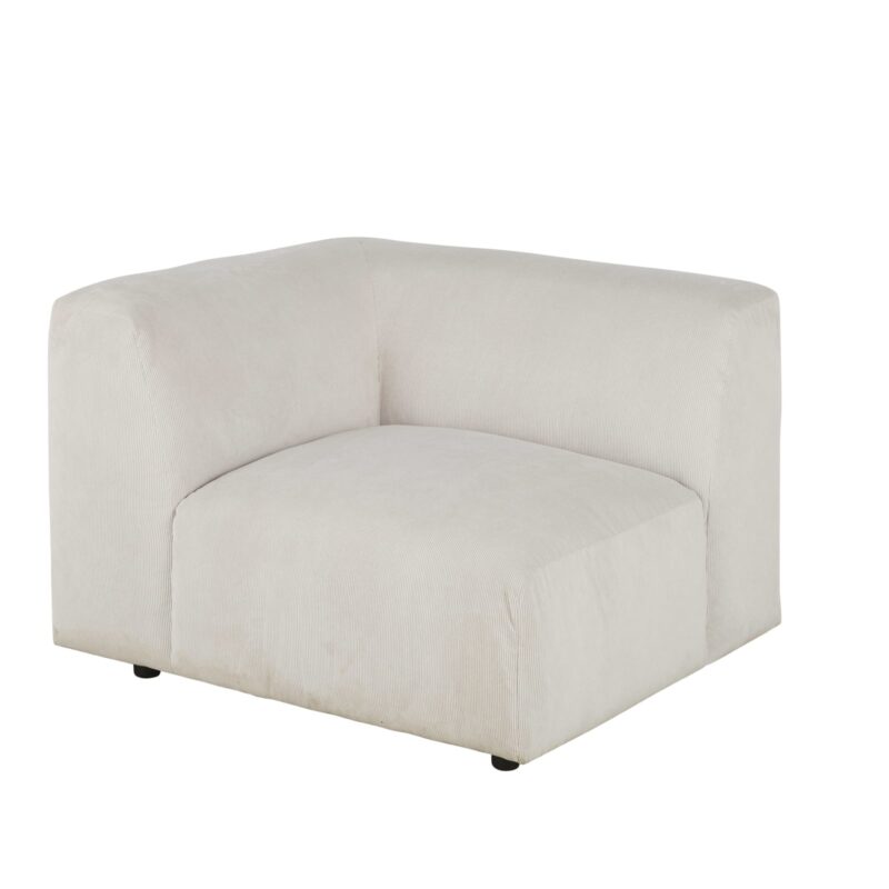 Canapé Buddy Maisons Du Monde : un accoudoir modulable en velours côtelé beige qui pose les bases d&rsquo;un salon sur mesure - Canapé Maisons du Monde
