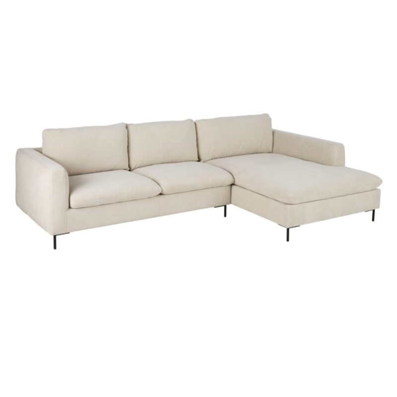 Canapé City Maisons Du Monde : un angle droit beige chiné pour structurer un salon sans effort - Canapé Maisons du Monde