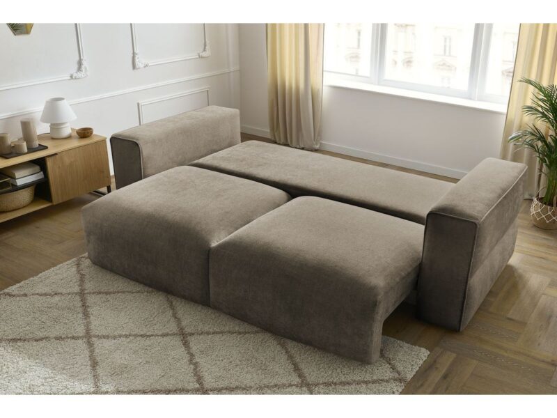 Canapé Ezechiel Bobochic : un convertible coffre 3 places au style moderne assumé - Canapé Bobochic