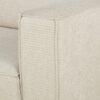 Canapé Fakir Maisons du Monde : un 3 places en velours côtelé beige aux lignes épurées pour salon contemporain - Canapé Maisons du Monde