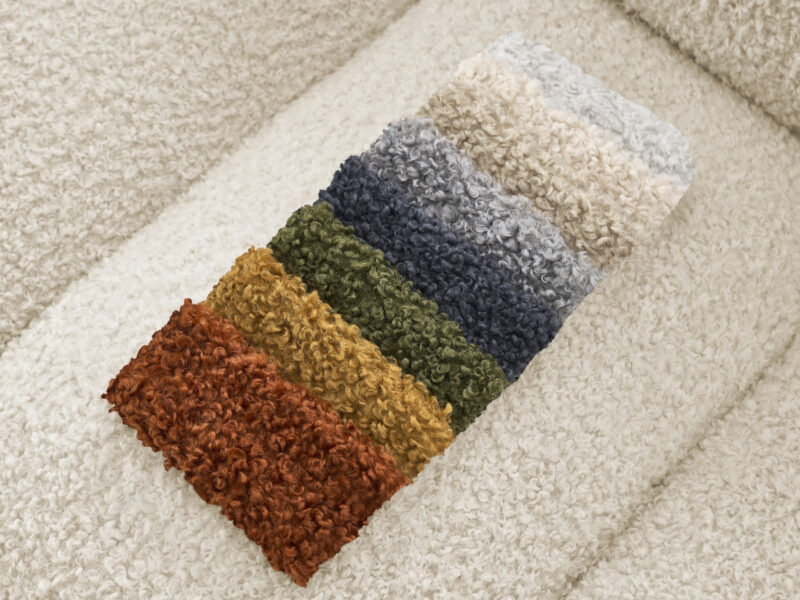 Canapé Hippolyte Bobochic : un 3 places droit en bouclette beige pour les salons qui veulent du caractère sans en faire trop - Canapé Bobochic