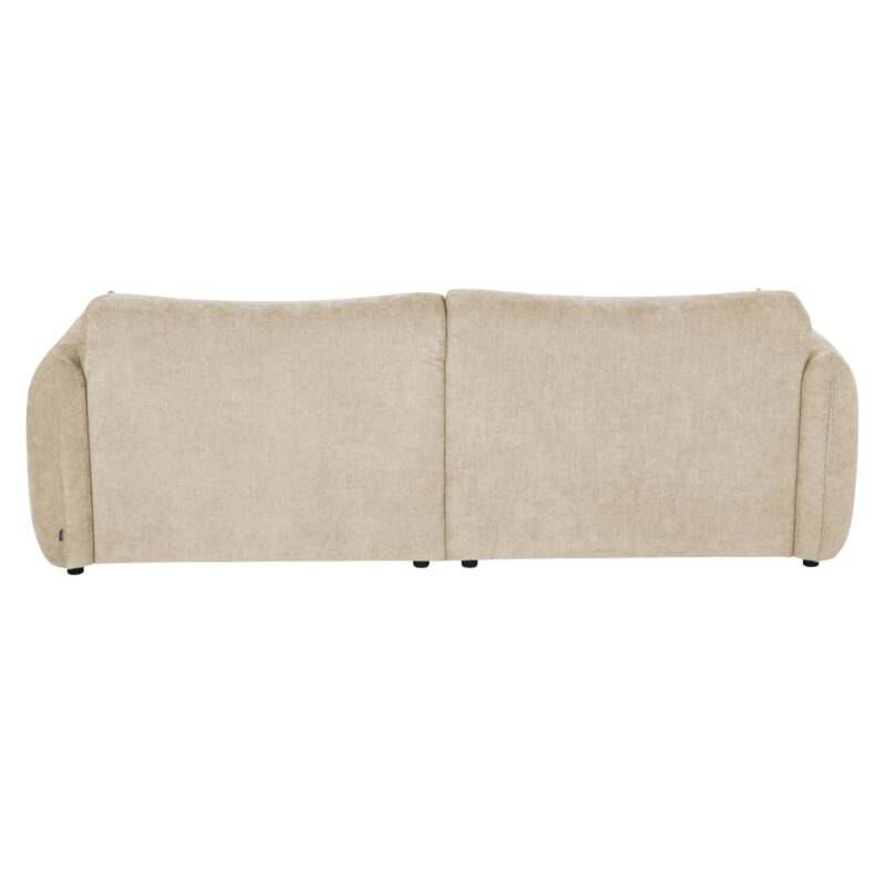 Canapé Jada Maisons du Monde : un angle droit velouté beige qui structure le salon avec élégance - Canapé Maisons du Monde