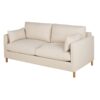 Canapé Julian Maisons Du Monde : un 3/4 places en textile tramé beige pensé pour les salons familiaux - Canapé Maisons du Monde