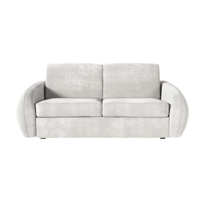 Canapé Louka Usinestreet : un convertible 3 places express en chenille beige pensé pour un usage quotidien intensif - Canapé UsineStreet
