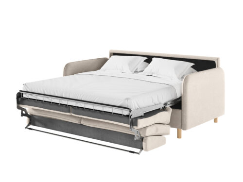 Canapé Mika Usinestreet : un convertible express 3 places fabriqué en Europe avec matelas 14 cm - vue détaillée