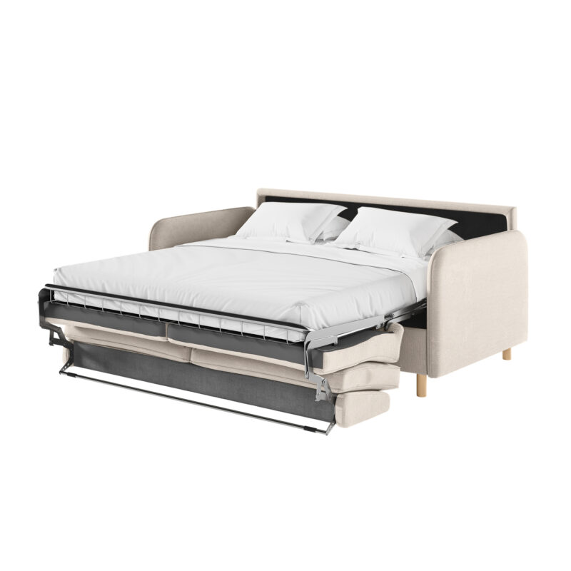 Canapé Mika Usinestreet : un convertible express 3 places fabriqué en Europe avec matelas 14 cm - Canapé UsineStreet