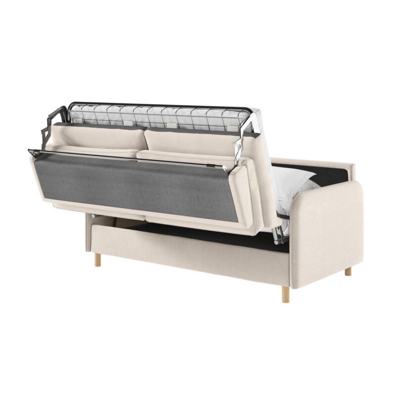 Canapé Mika Usinestreet : un convertible express 3 places fabriqué en Europe avec matelas 14 cm - Canapé UsineStreet