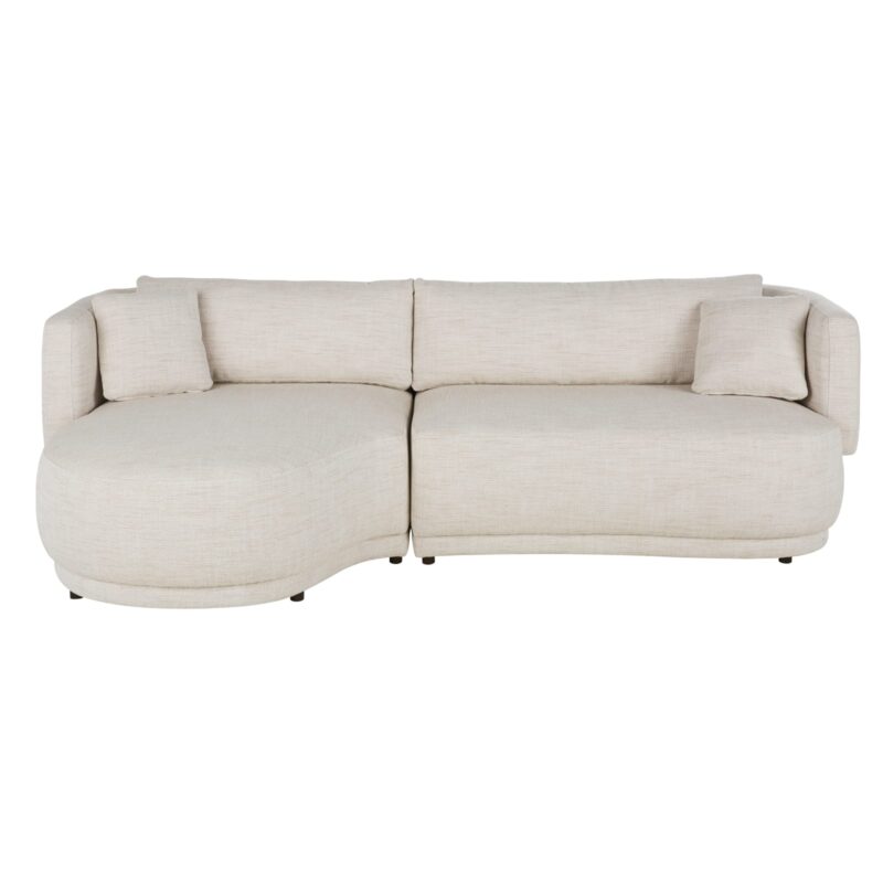 Canapé Modjo Maisons Du Monde : un angle gauche beige sable pour structurer un salon contemporain - Canapé Maisons du Monde