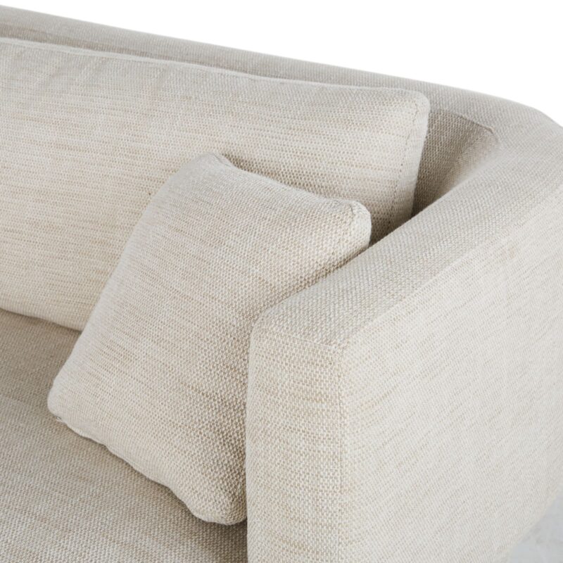 Canapé Modjo Maisons Du Monde : un angle gauche beige sable pour structurer un salon contemporain - Canapé Maisons du Monde