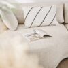Canapé Modjo Maisons Du Monde : un angle gauche beige sable pour structurer un salon contemporain - Canapé Maisons du Monde