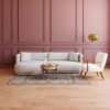 Canapé Modjo Maisons Du Monde : un angle gauche beige sable pour structurer un salon contemporain - Canapé Maisons du Monde