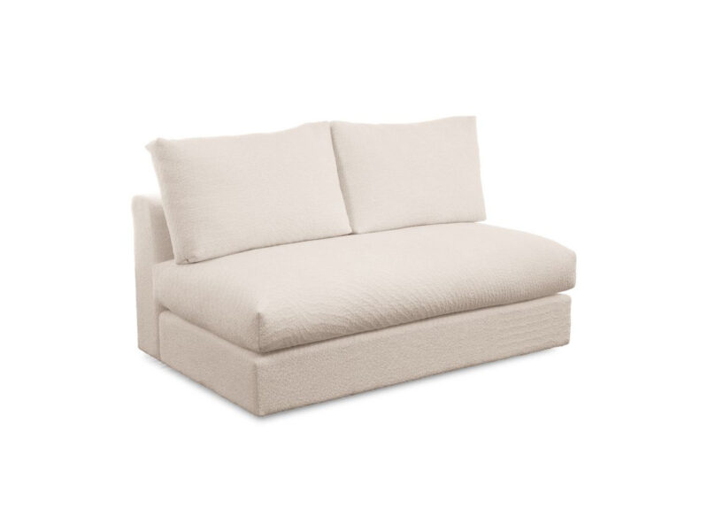 Canapé Paris Bobochic : une chauffeuse modulable bouclette beige pour composer votre salon piece par piece - Canapé Bobochic