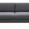 Canapé Ridley Conforama : un 3 places droit en tissu gris anthracite taillé pour les salons urbains - Canapé Conforama