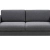 Canapé Ridley Conforama : un 3 places droit en tissu gris anthracite taillé pour les salons urbains - Canapé Conforama