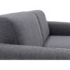 Canapé Ridley Conforama : un 3 places droit en tissu gris anthracite taillé pour les salons urbains - Canapé Conforama
