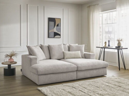 Canapé Siméon Bobochic : un 3 places fixe à assise profonde qui mise sur le confort moelleux - Canapé Bobochic