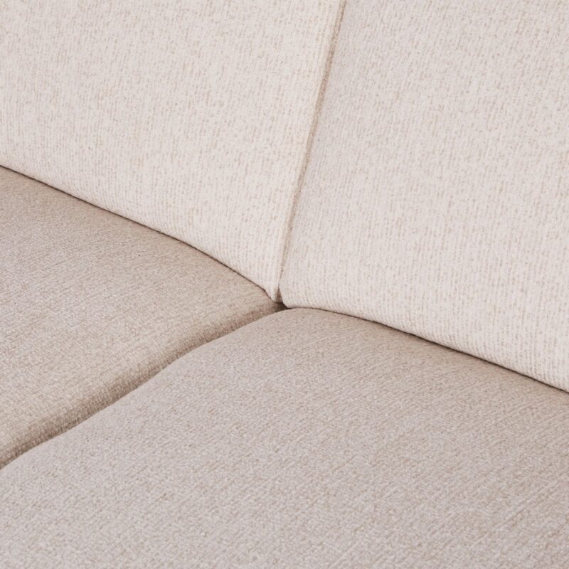 Canapé Tokyo Maisons Du Monde : un angle droit en textile tramé beige pour structurer votre salon avec élégance - Canapé Maisons du Monde