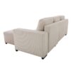 Canapé Tristan Conforama : un canapé d&rsquo;angle convertible beige taillé pour les salons polyvalents - Canapé Conforama