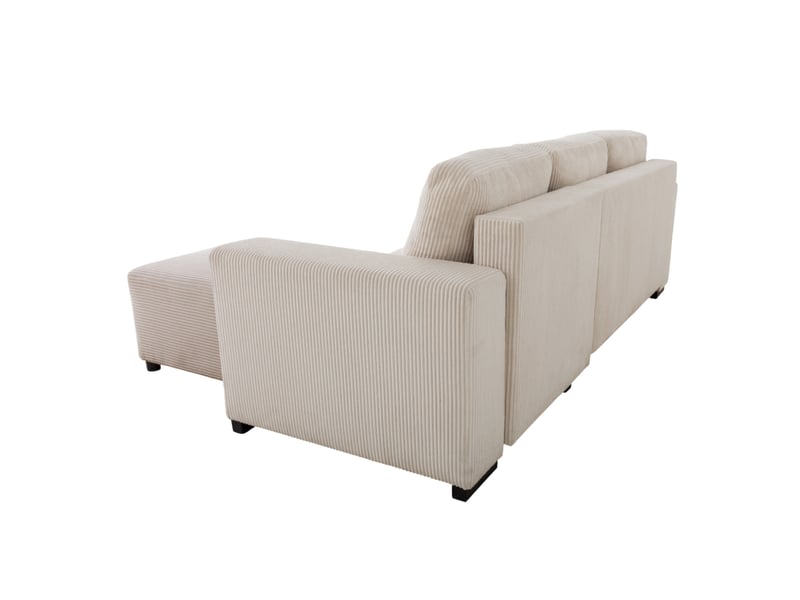 Canapé Tristan Conforama : un canapé d&rsquo;angle convertible beige taillé pour les salons polyvalents - Canapé Conforama