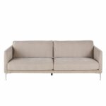 Canapé Tyler Maisons Du Monde : un 3/4 places velouté beige entre chic Canapé Tyler Maisons Du Monde : un 3/4 places velouté beige entre chic