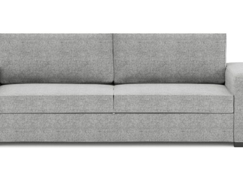Canapé Zack Conforama : un convertible 3 places gris avec poufs intégrés pour les petits budgets malins - Canapé Conforama