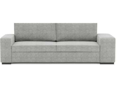 Canapé Zack Conforama : un convertible 3 places gris avec poufs intégrés pour les petits budgets malins - vue détaillée