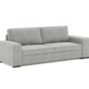 Canapé Zack Conforama : un convertible 3 places gris avec poufs intégrés pour les petits budgets malins - Canapé Conforama