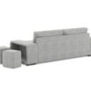 Canapé Zack Conforama : un convertible 3 places gris avec poufs intégrés pour les petits budgets malins - Canapé Conforama