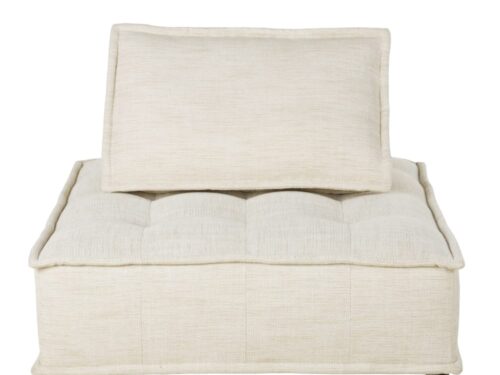 Chauffeuse Neo Elementary Maisons Du Monde : la pièce modulable beige sable qui complète un canapé sans compromis - Canapé Maisons du Monde