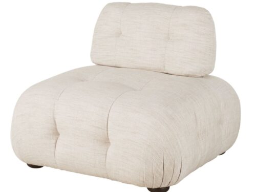 Chauffeuse Pump Maisons Du Monde : une 1/2 places vintage capitonnée qui joue dans la cour des grands - vue détaillée