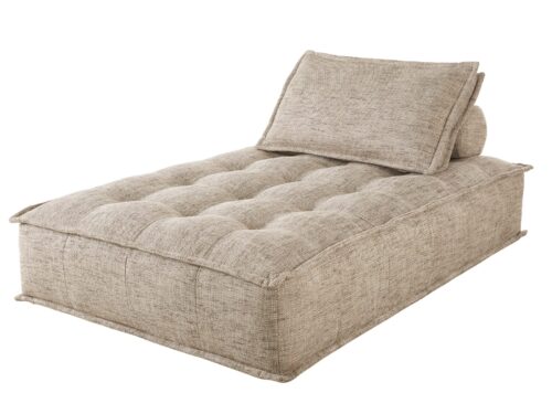 Méridienne Neo Elementary Maisons Du Monde : la pièce modulable taupe qui transforme un canapé ordinaire en vrai coin cosy - vue détaillée