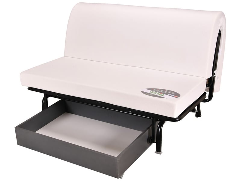 Banquette-lit BZ Comfort Bultex Box Conforama : une convertible 140×190 made in France avec coffre intégré pour les petits espaces - Canapé Conforama